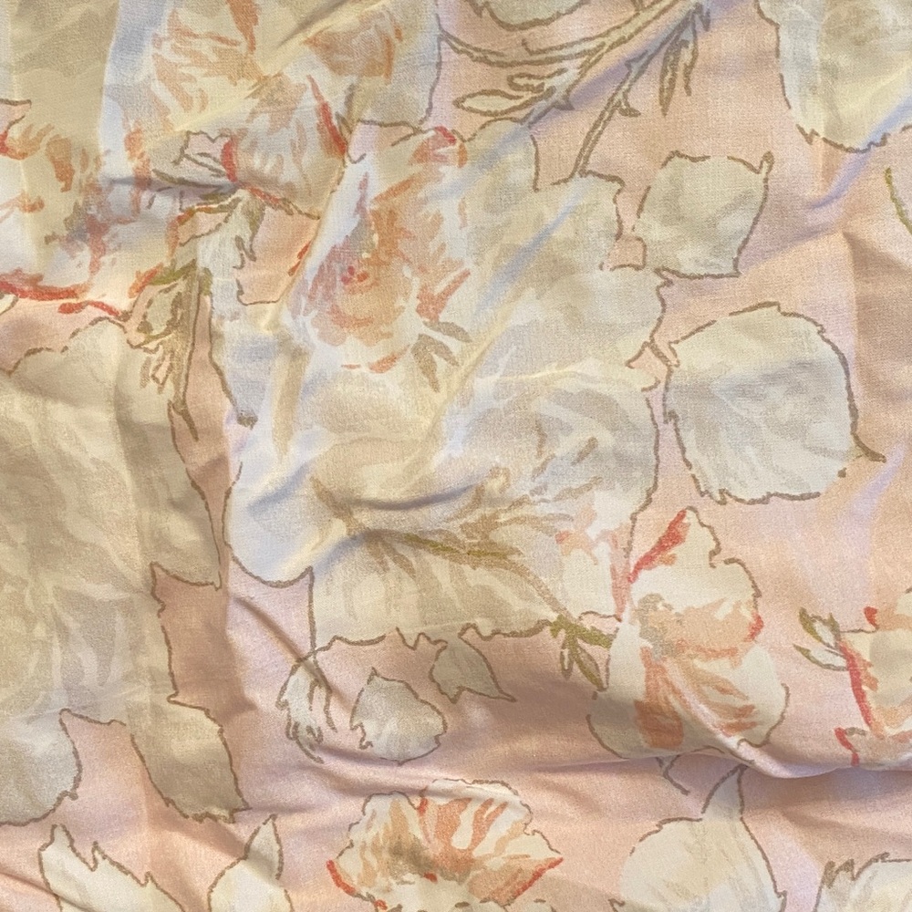 Pottery Barn Kids Pink and Cream Floral Bedding